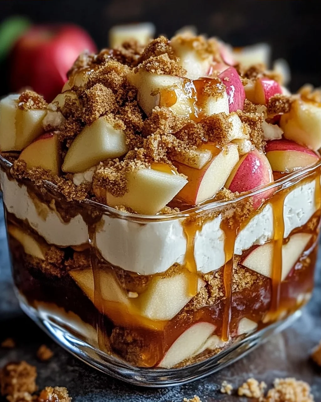 Bratapfel Karamell Trifle