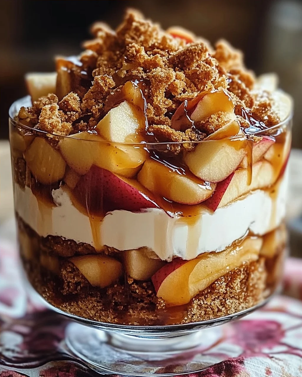 Bratapfel Karamell Trifle