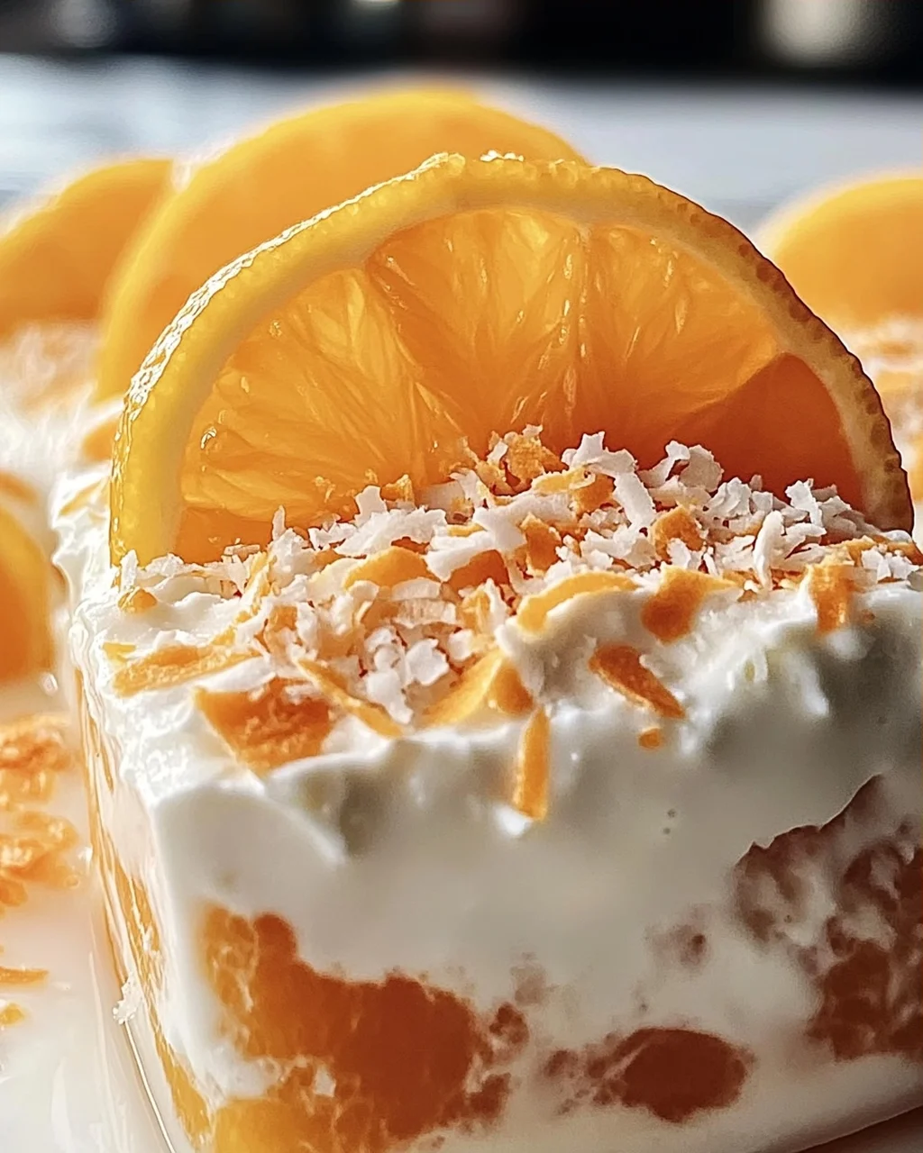 Cremige Kokosnuss-Orange Glückseligkeit für Genießer