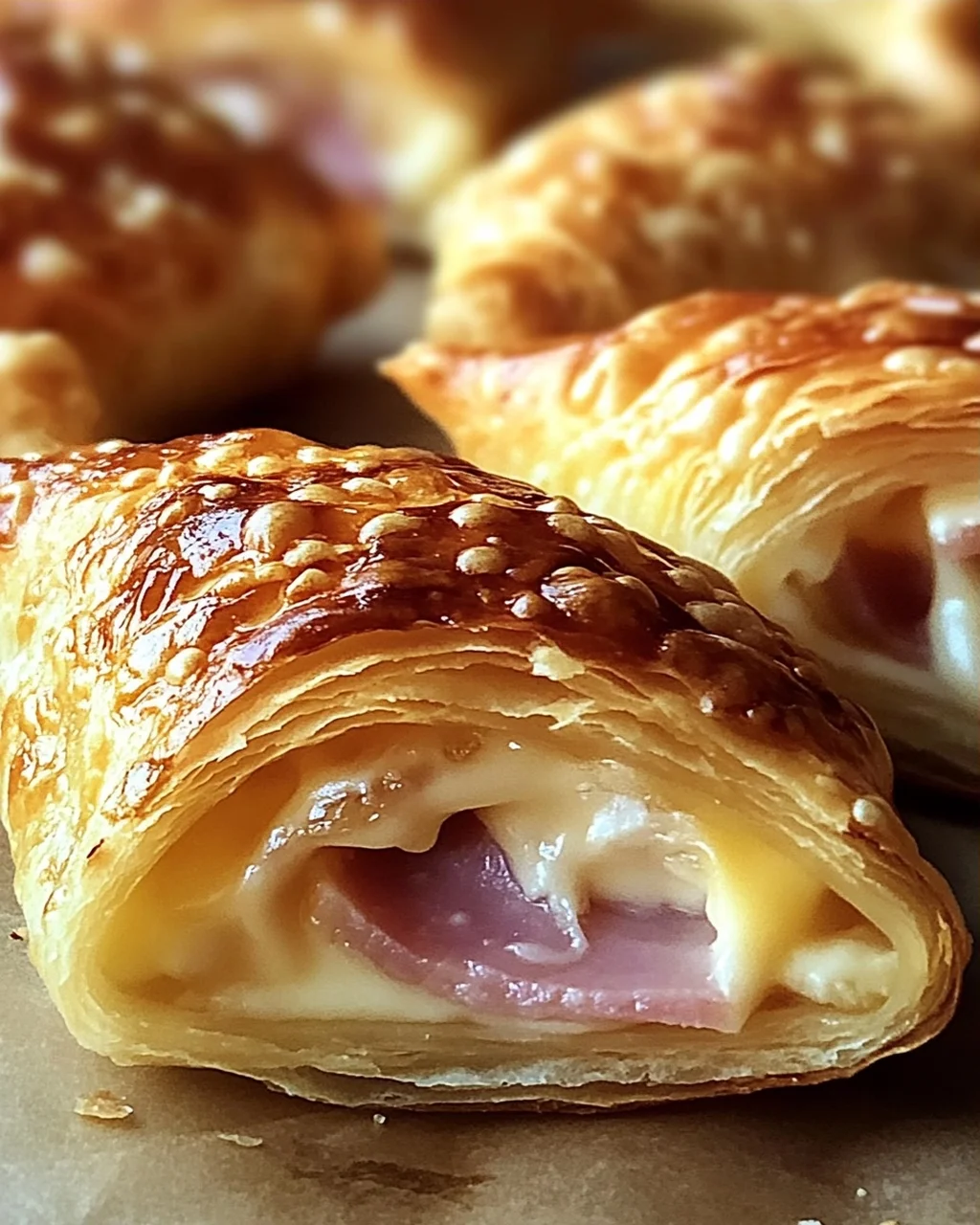 Knusprige Blätterteig-Schinken-Käse