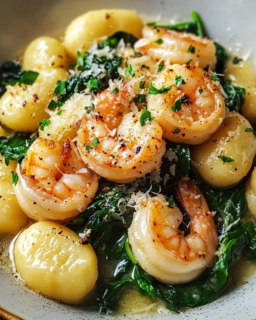 Lemon Garlic Shrimp Gnocchi with Spinach – Delicious Recipe!