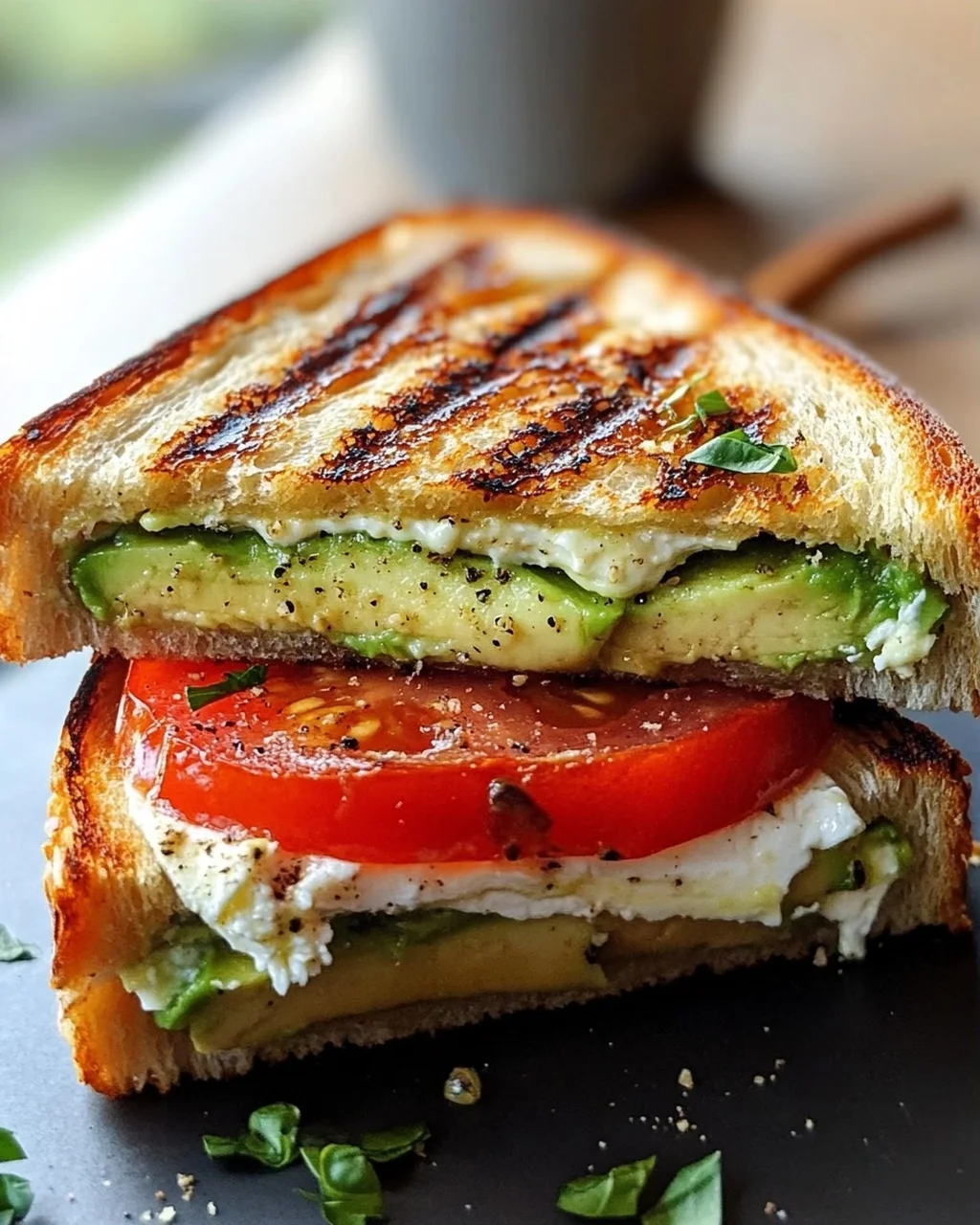 Panini mit Avocado, Tomaten & Frischkäse – Schnell & Lecker