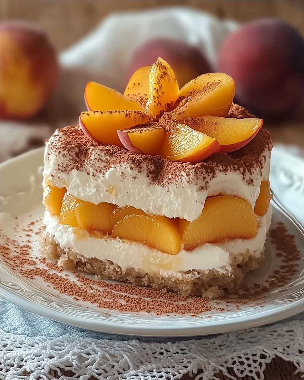 Pfirsich Tiramisu