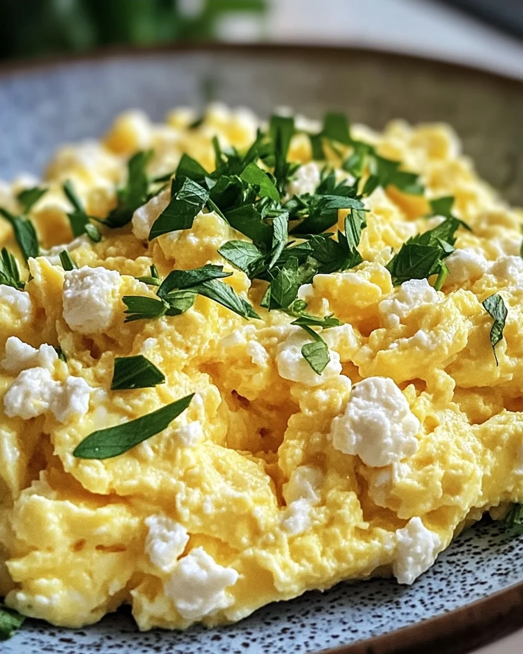 Rührei mit Hüttenkäse