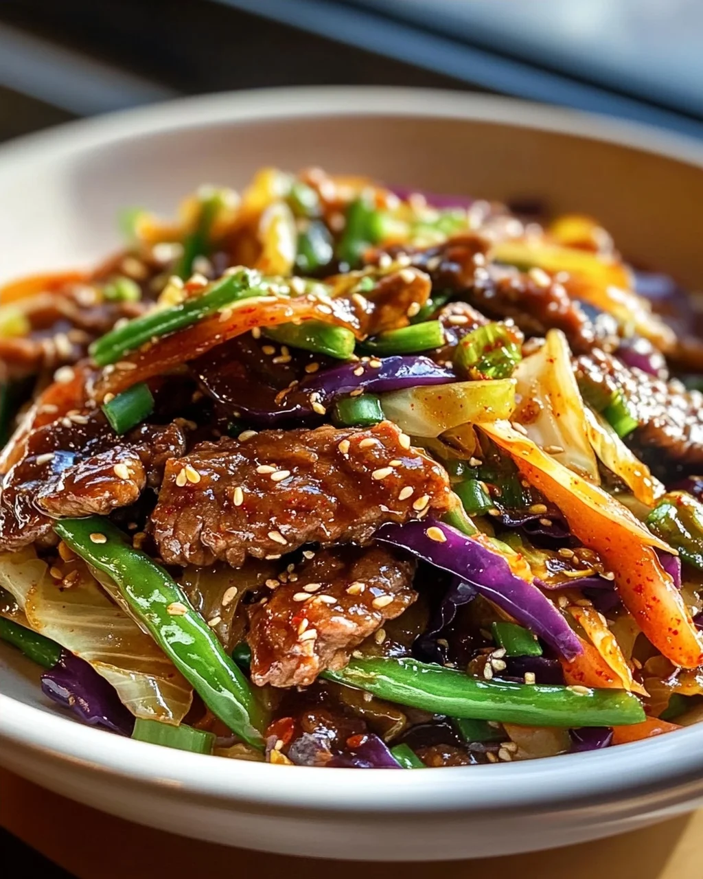 Scharfe Koreanische Rindfleisch-Kohl-Pfanne – Schnell & Lecker