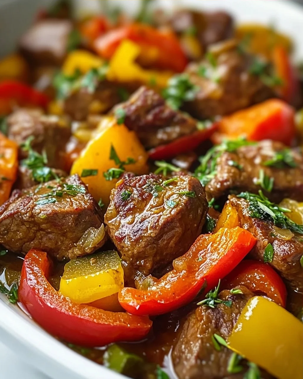 Schaschliktopf Herbst: Rindfleisch, Paprika & Kräuter Genuss