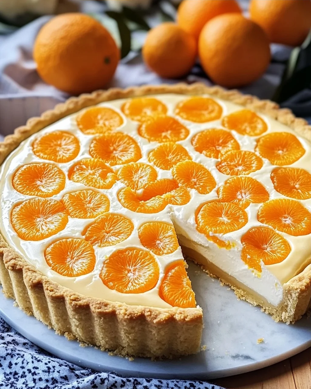 Schmandkuchen mit Mandarinen oder Faule Weiber Kuchen