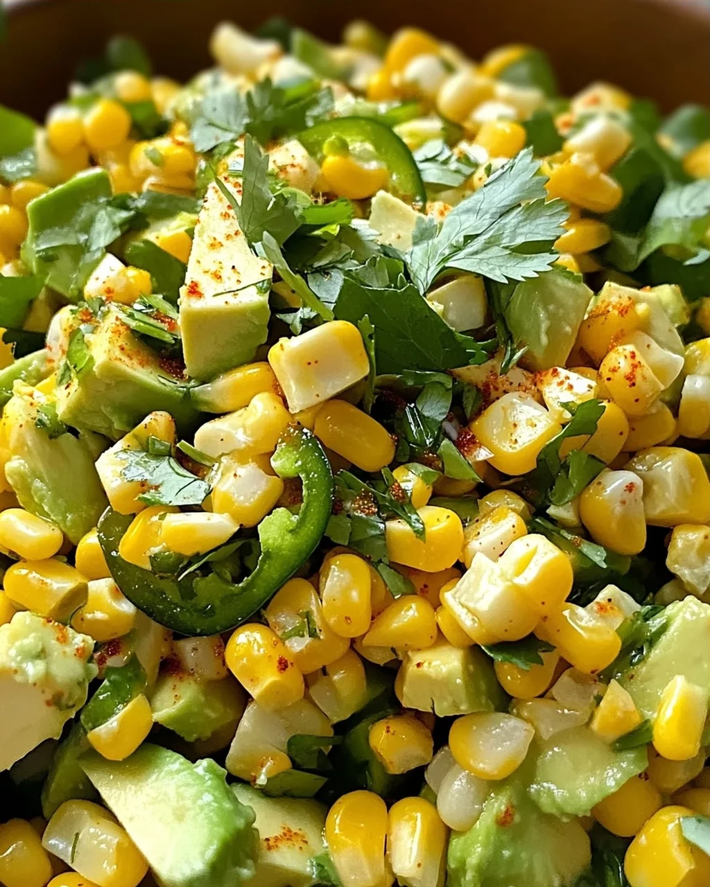 Süßmais Avocado Salat für den perfekten Sommergenuss
