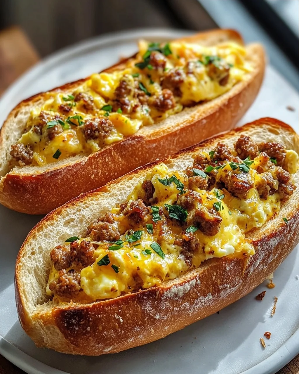 Baguette Boote: Ei, Rindswurst – Dein perfektes Frühstück!