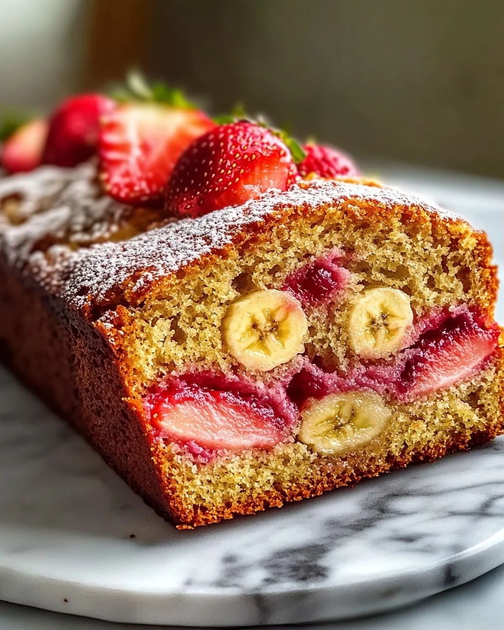 Bananen-Erdbeer-Früchtebrot: Süß, einfach & lecker backen!