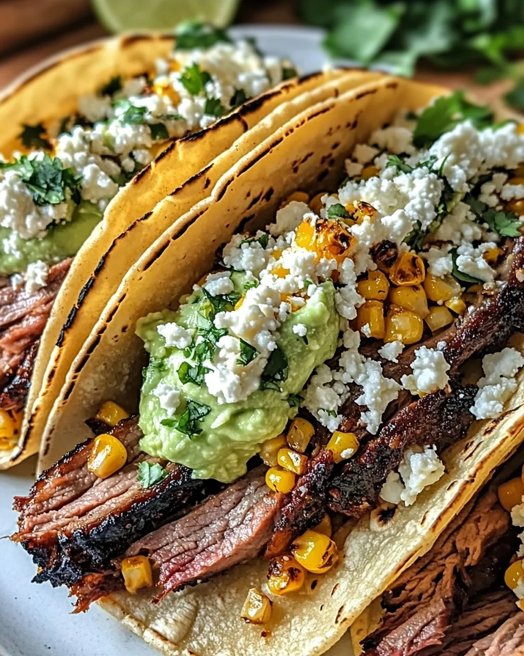 Bruststück Elote Tacos für ein Genussfeuerwerk