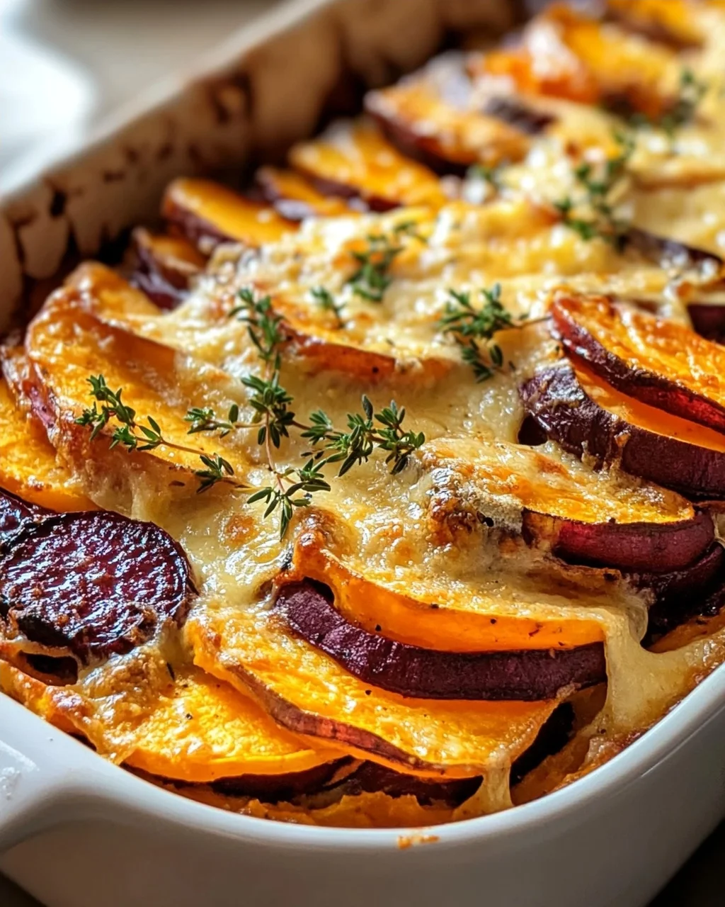 Cheesy Root Vegetable Gratin