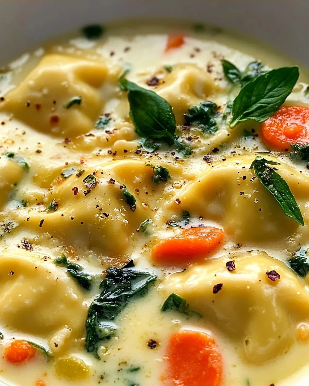 Creamy Tuscan Ravioli Soup: Pure Enjoyment by the Spoonful!