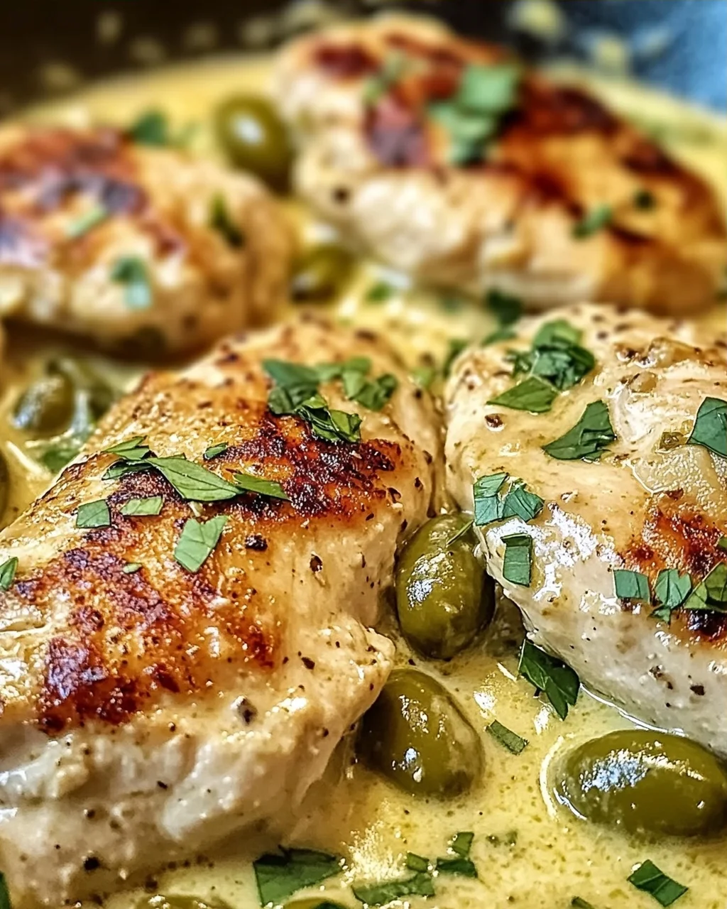 Cremige Pepperoncini-Hühnchen-Pfanne für Eilige
