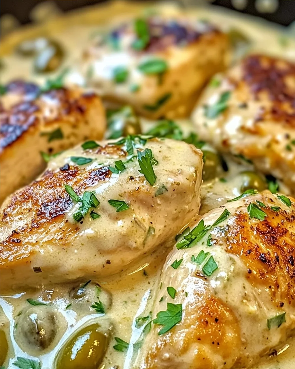 Cremige Pepperoncini-Hühnchen-Pfanne für Eilige