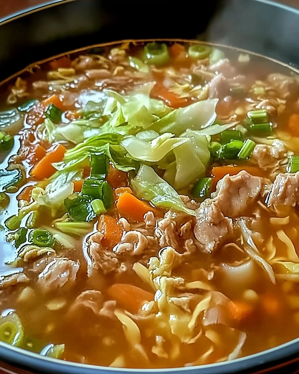 Eintopf Eierrollensuppe – Einfache Wohlfühlsuppe