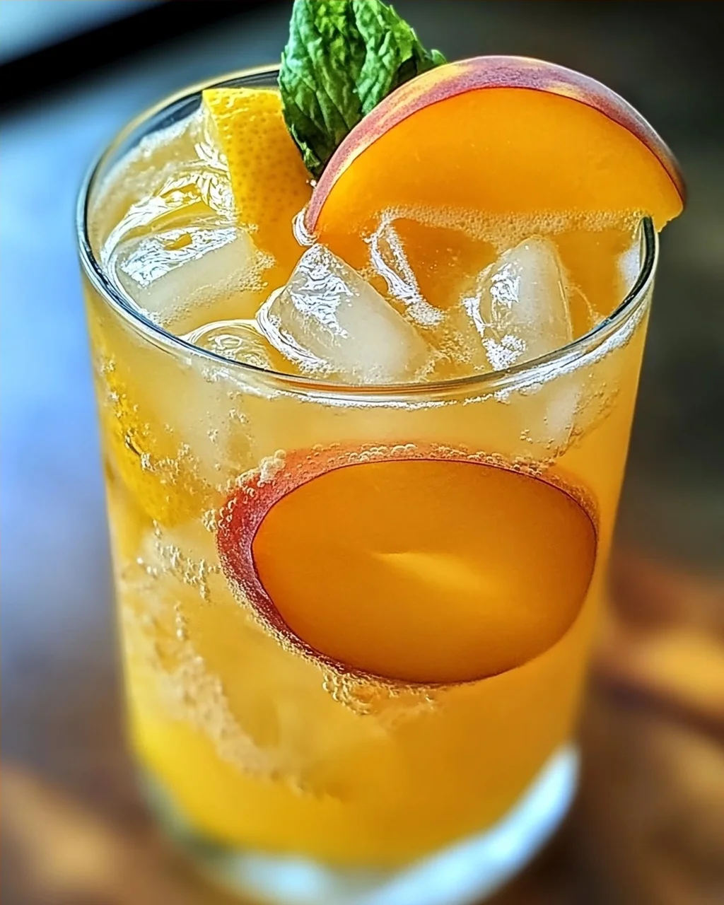 Erfrischende Pfirsichlimonade für heiße Sommertage