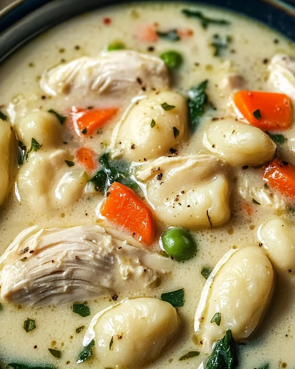 Hähnchen-Gnocchi-Suppe