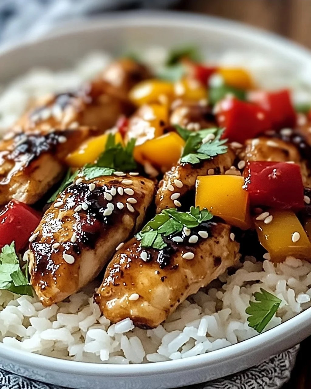 Hawaiianisches Hähnchen und Kokosreis einfach delicious