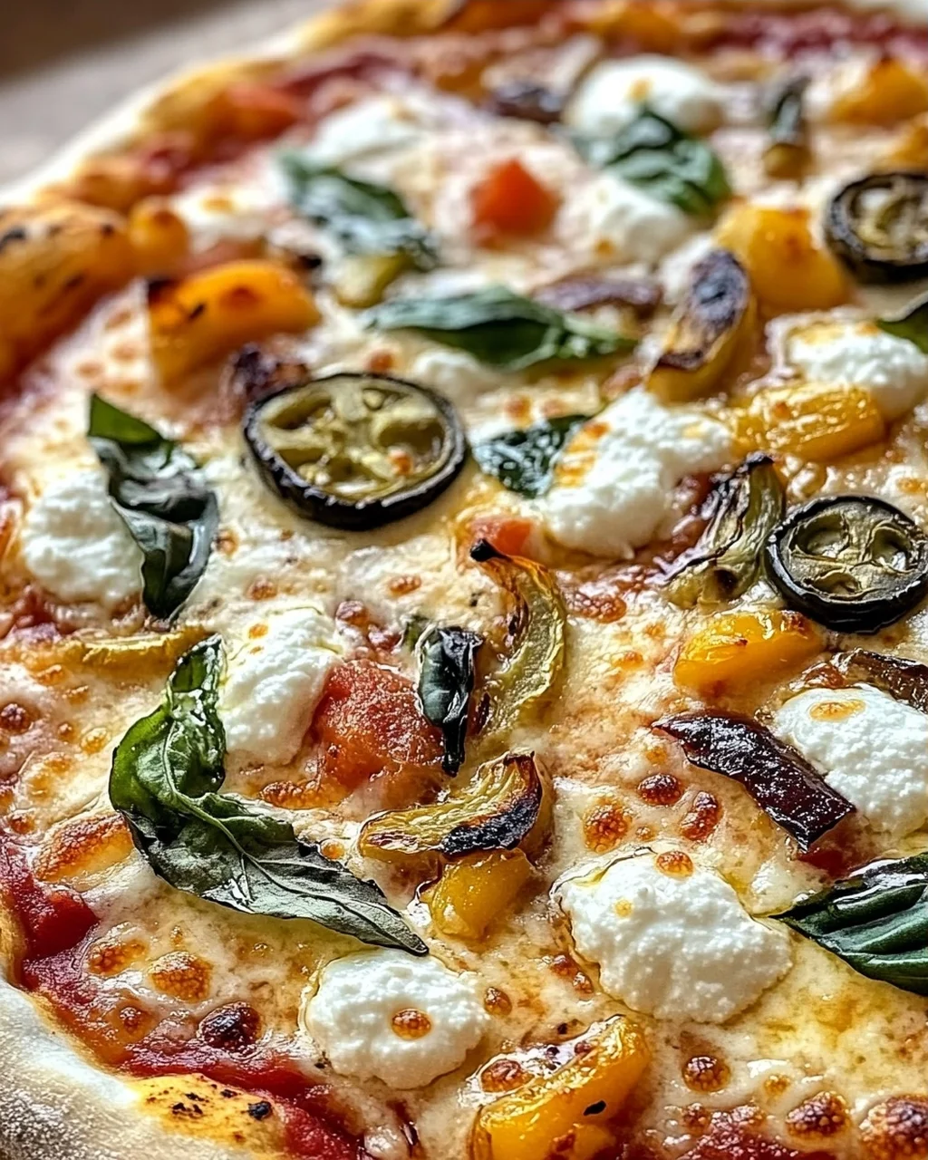 Heiße Honig-Ricotta-Pizza für ein Geschmackserlebnis