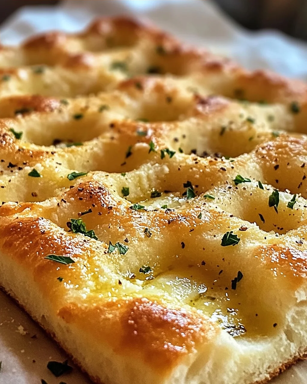 Knoblauchbutter-Focaccia für perfekten Genuss