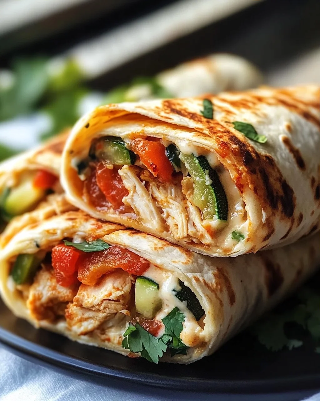 Knusprige Airfryer Wraps
