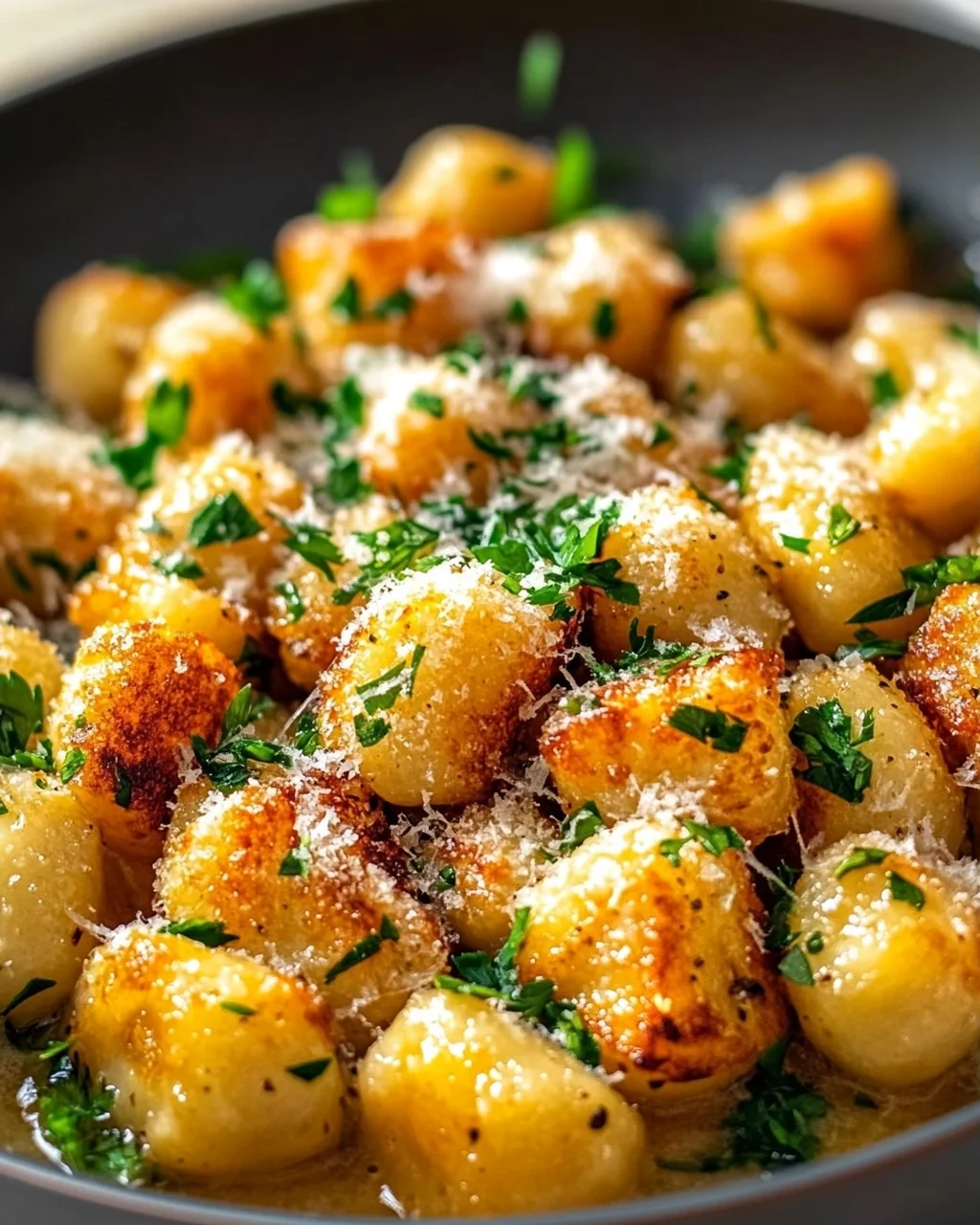 Knusprige Knoblauch-Parmesan Gnocchi Pfanne – Lecker & Schnell
