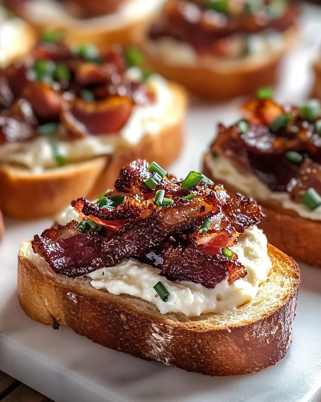 Million Dollar Beef Bacon Crostini