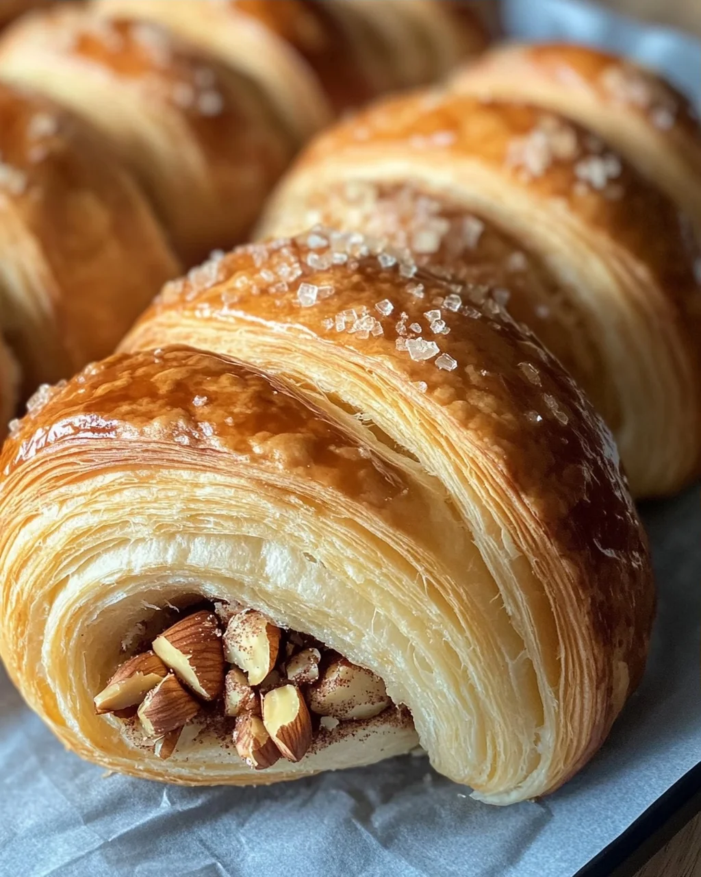 Nusshörnchen - Hefehörnchen mit Nussfüllung