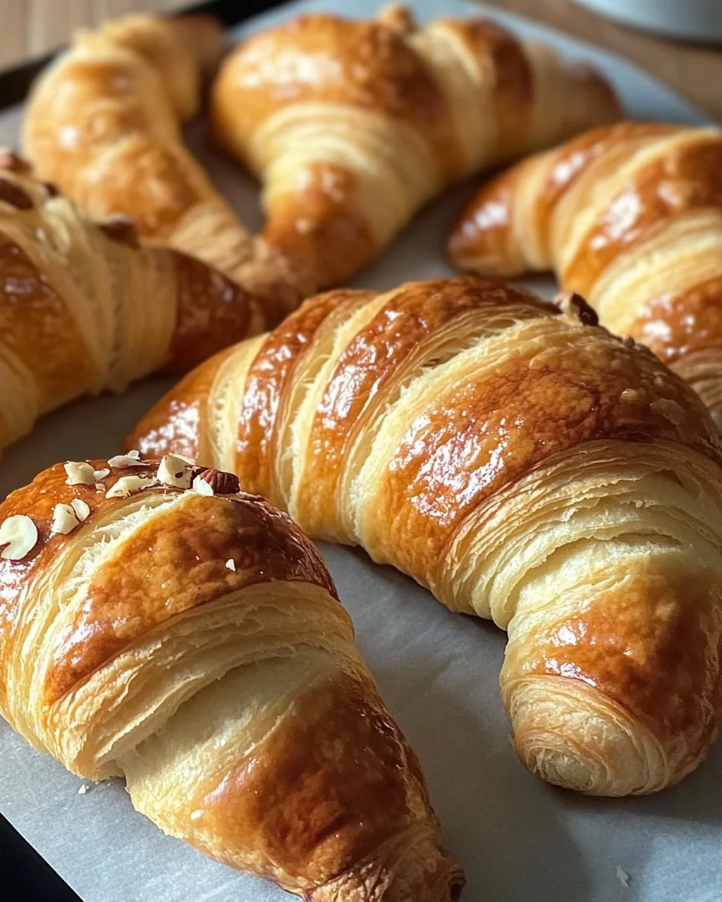 Nusshörnchen - Hefehörnchen mit Nussfüllung