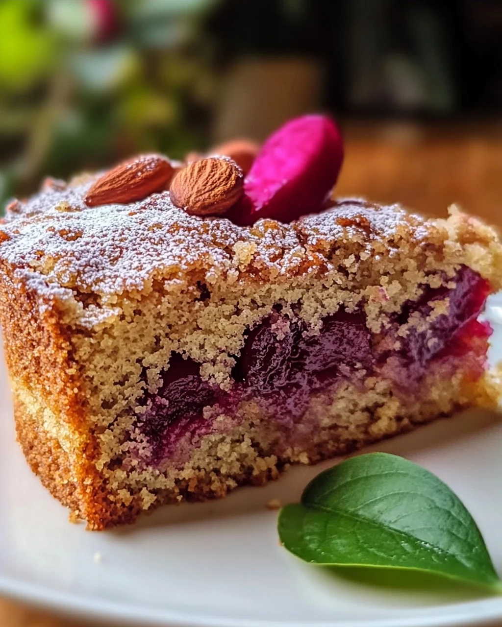 Nutty Cinnamon Cake with Plum Filling – Delicious and Moist!