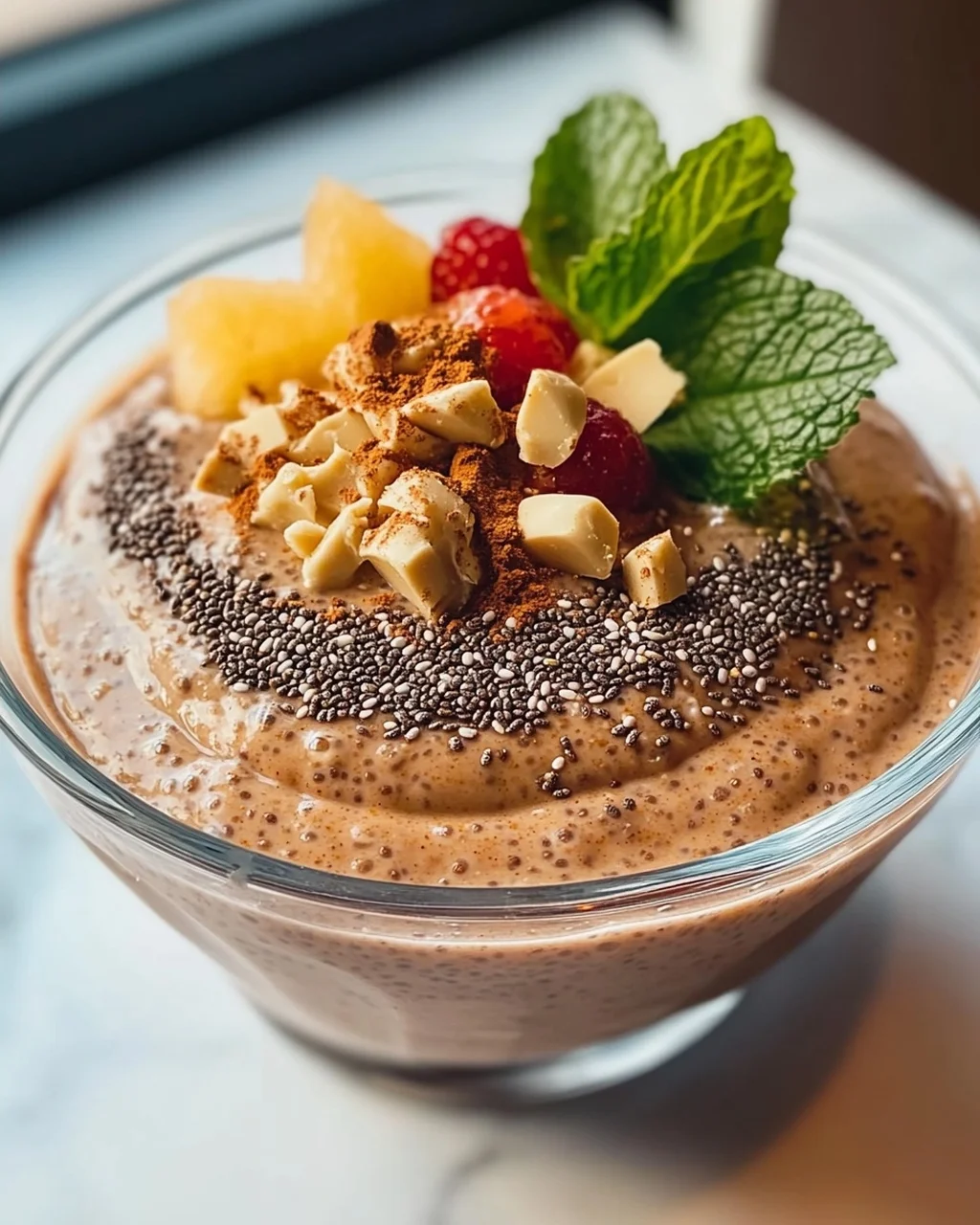 Proteinreicher Erdnussbutter Chia Pudding: Dein Power-Frühstück!