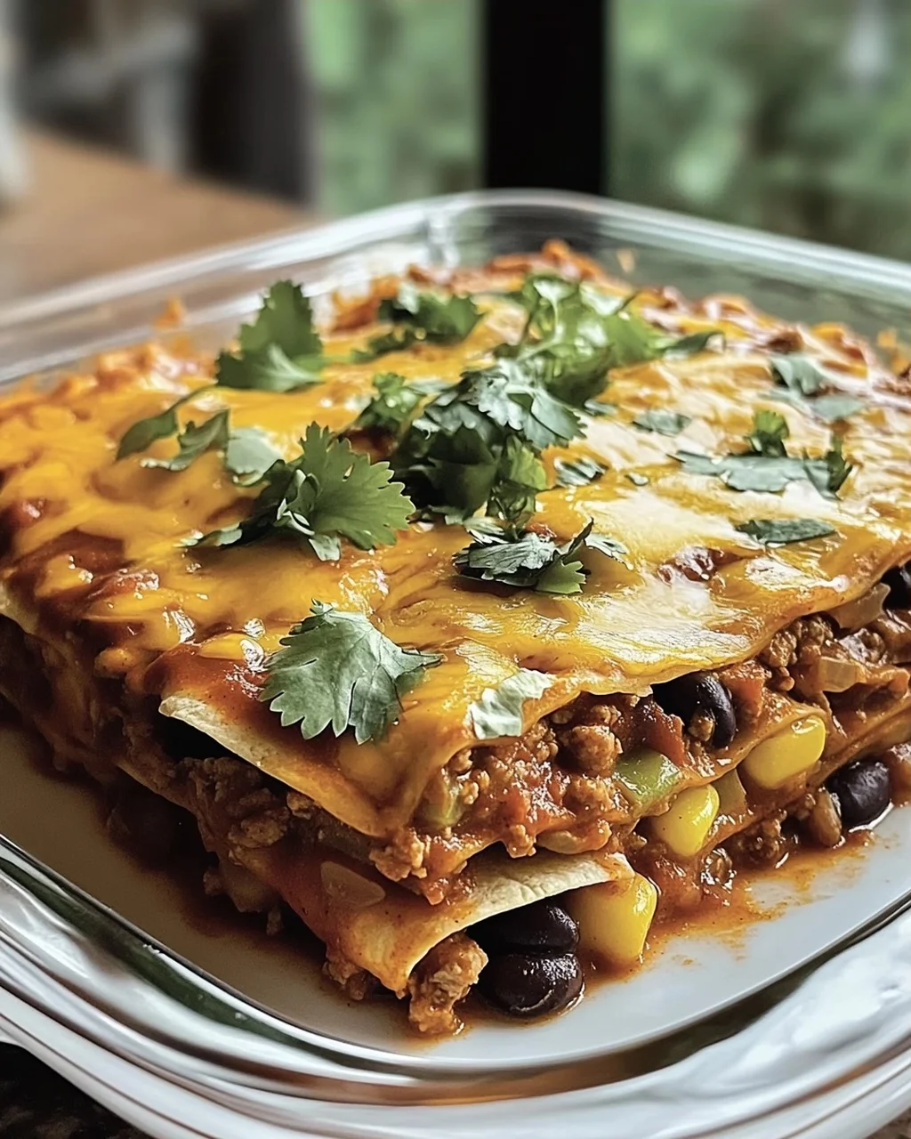 Rindfleisch-Enchilada-Auflauf für die ganze Familie