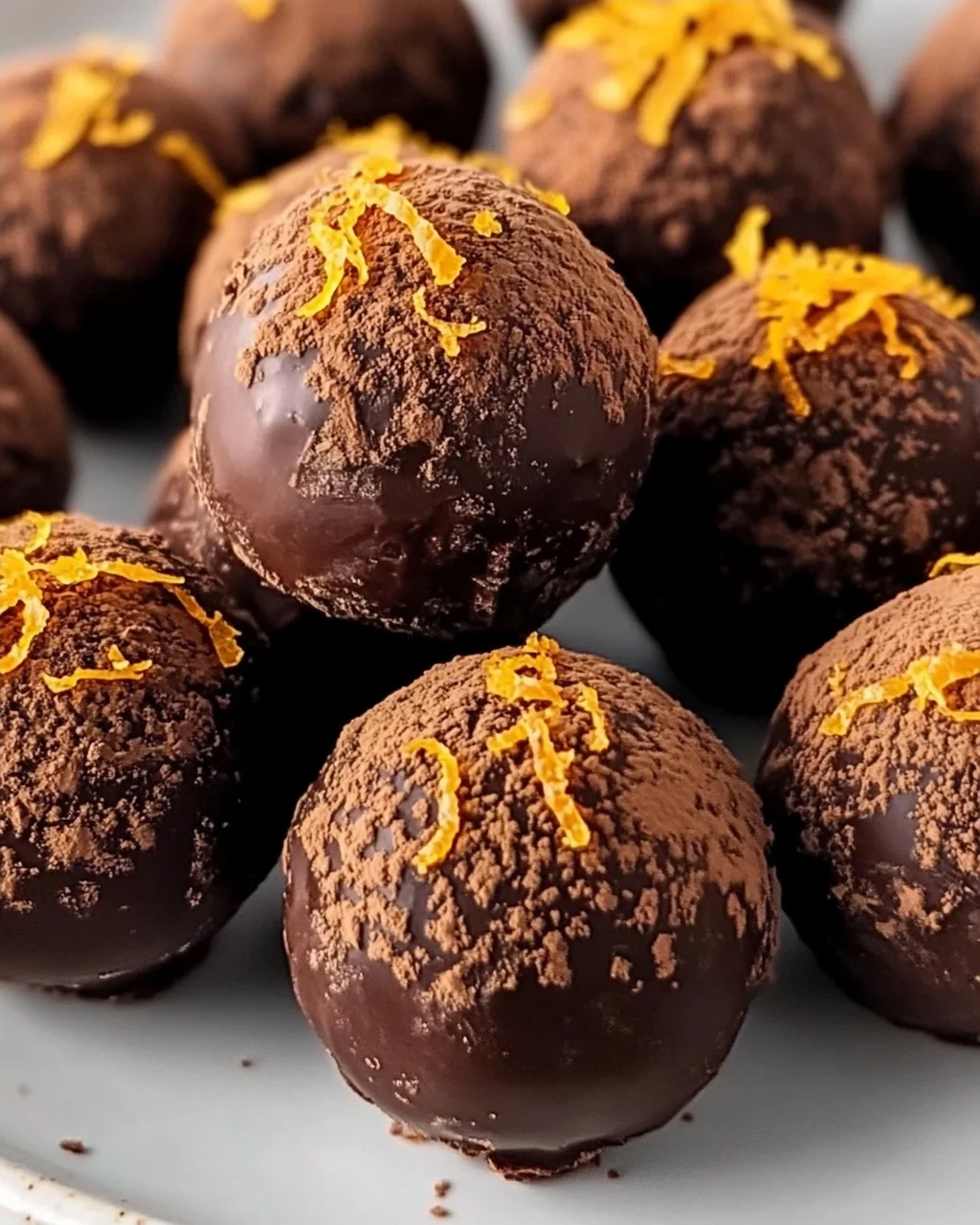 Saftige Orange-Schokoladen Weihnachts-Trüffel Rezept