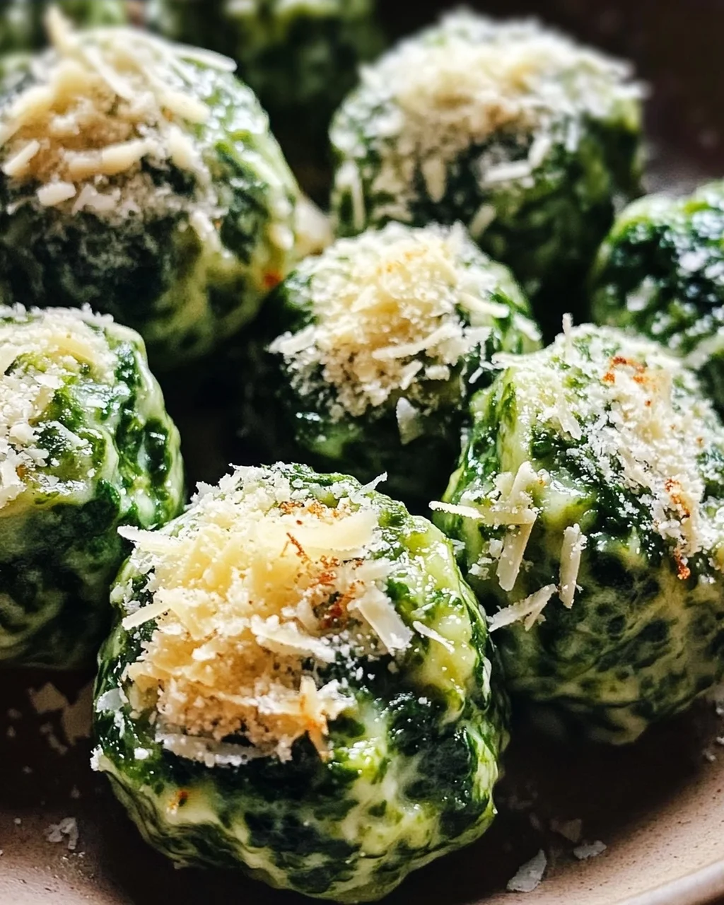 Spinatknödel mit Parmesan