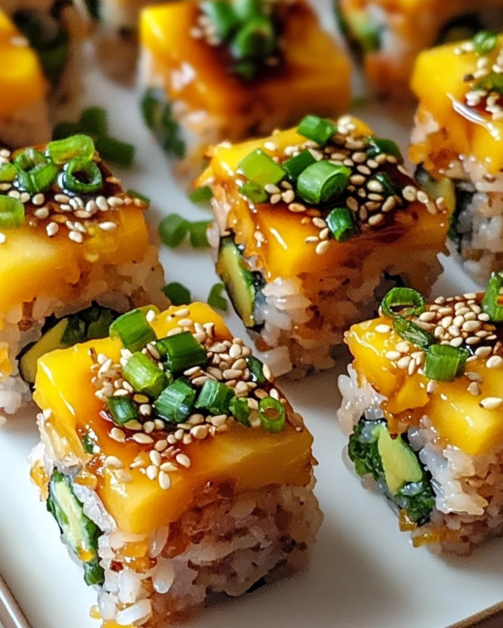 Swicy Mango Knuspriger Reis Sushi für Feinschmecker
