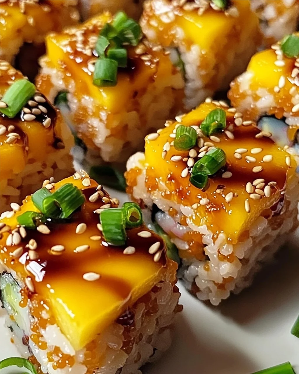 Swicy Mango Knuspriger Reis Sushi für Feinschmecker