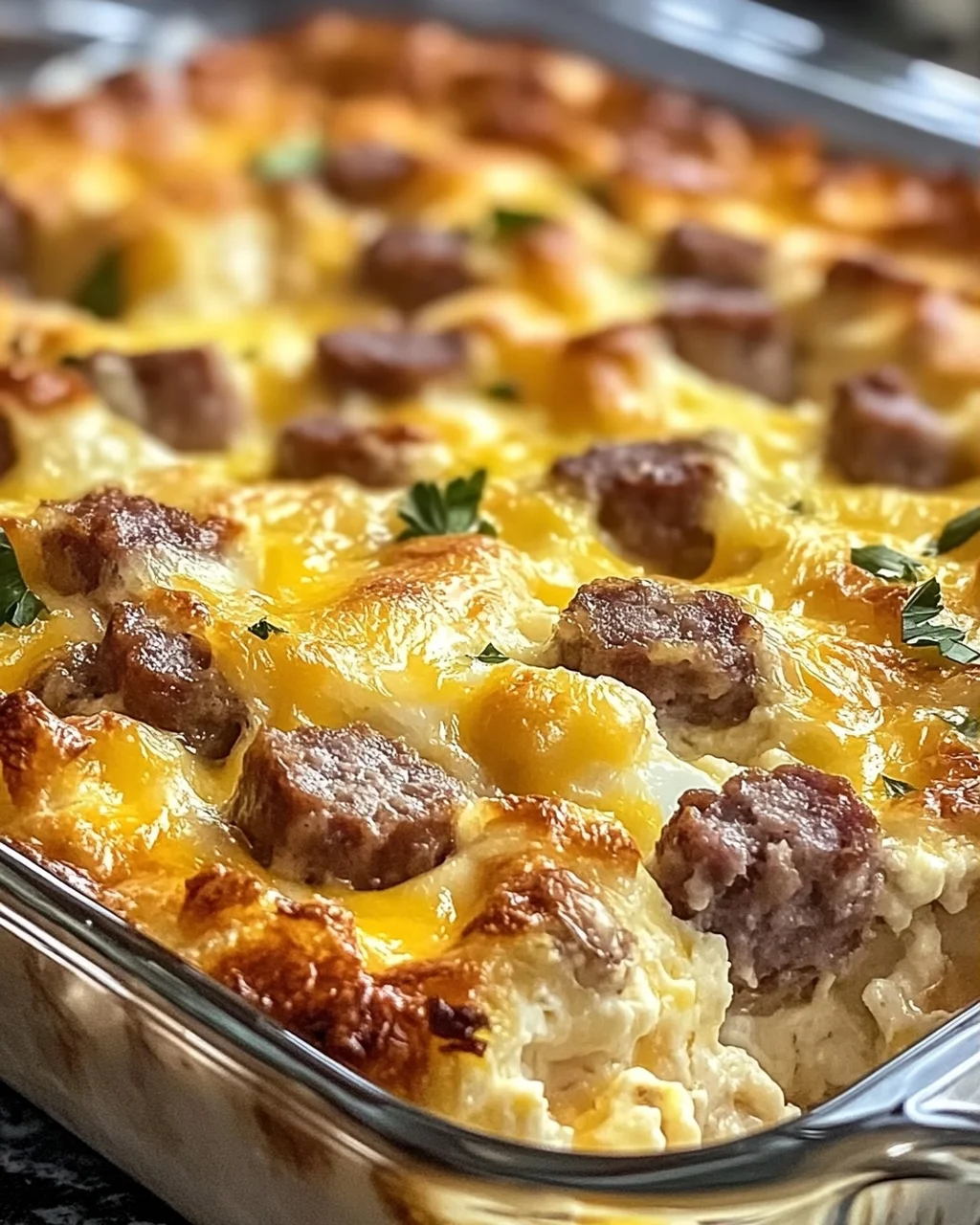 Wurst- und Eierauflauf für gemütliche Frühstücke