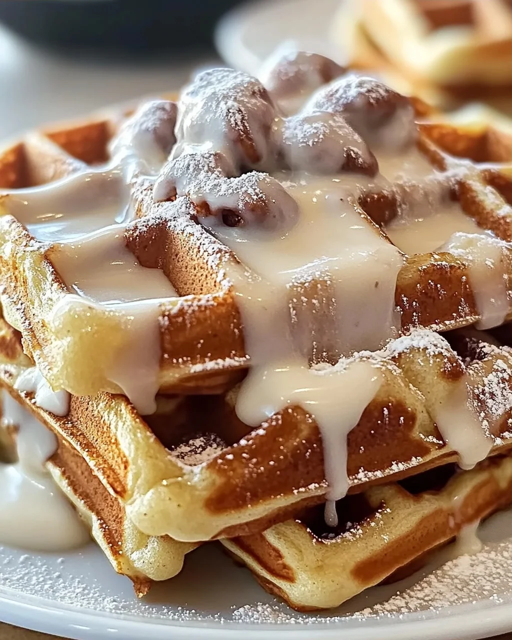 Zimtschnecken Waffeln Frischkäse für jeden Tag